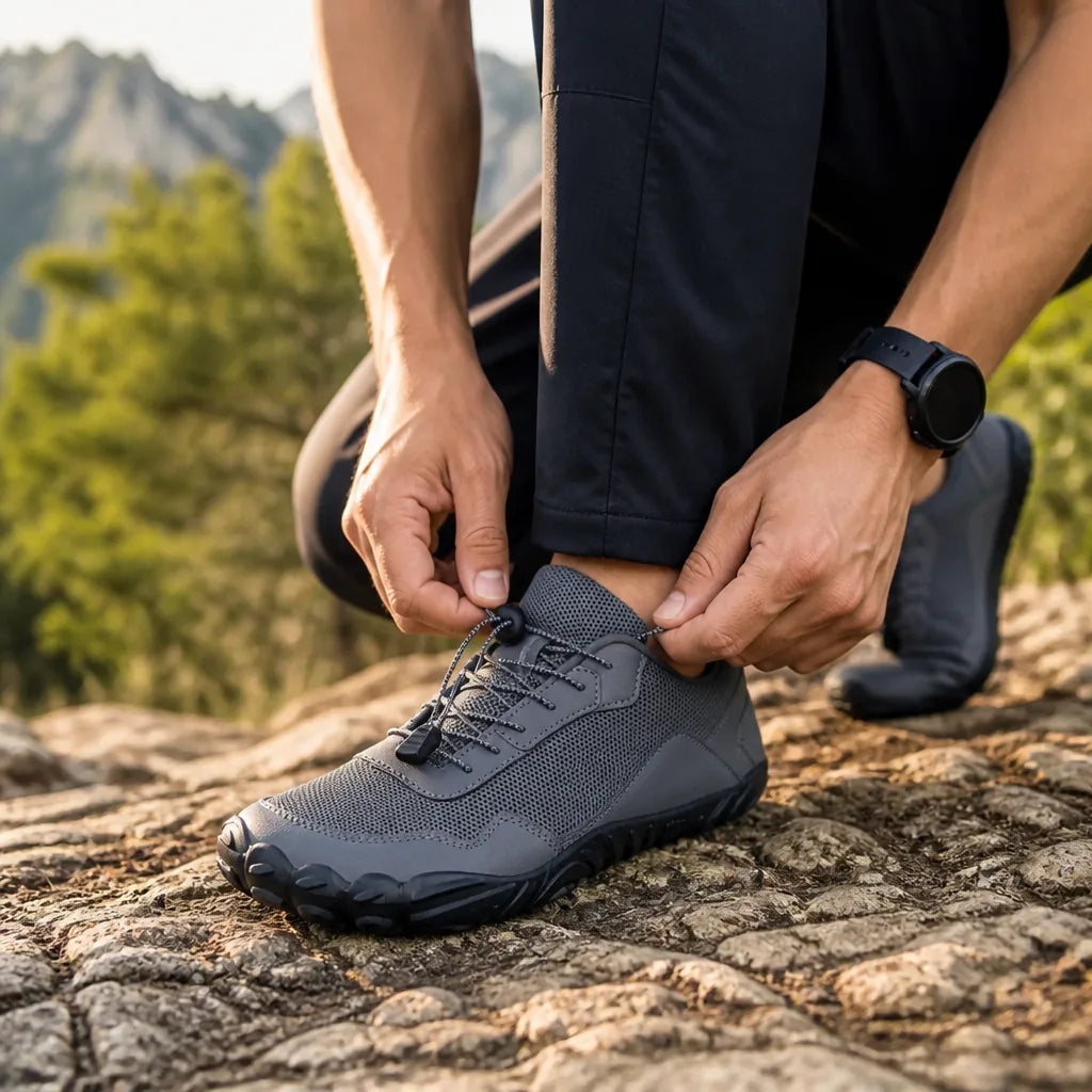 Unisex Barefoot Wide Toe Box Slip-Resistant Tread Hiking Shoe