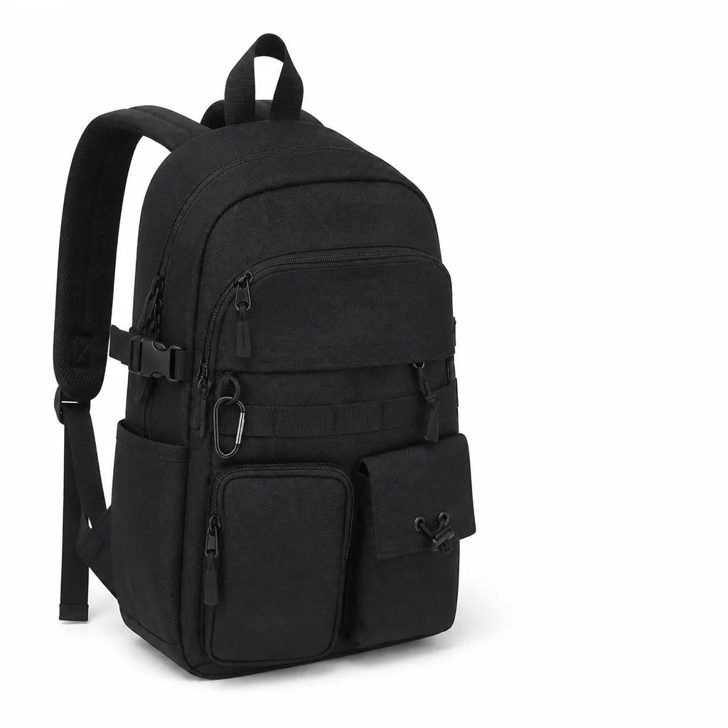 Urban Multi-Compartment Backpack With Adjustable Padded Shoulder Straps
