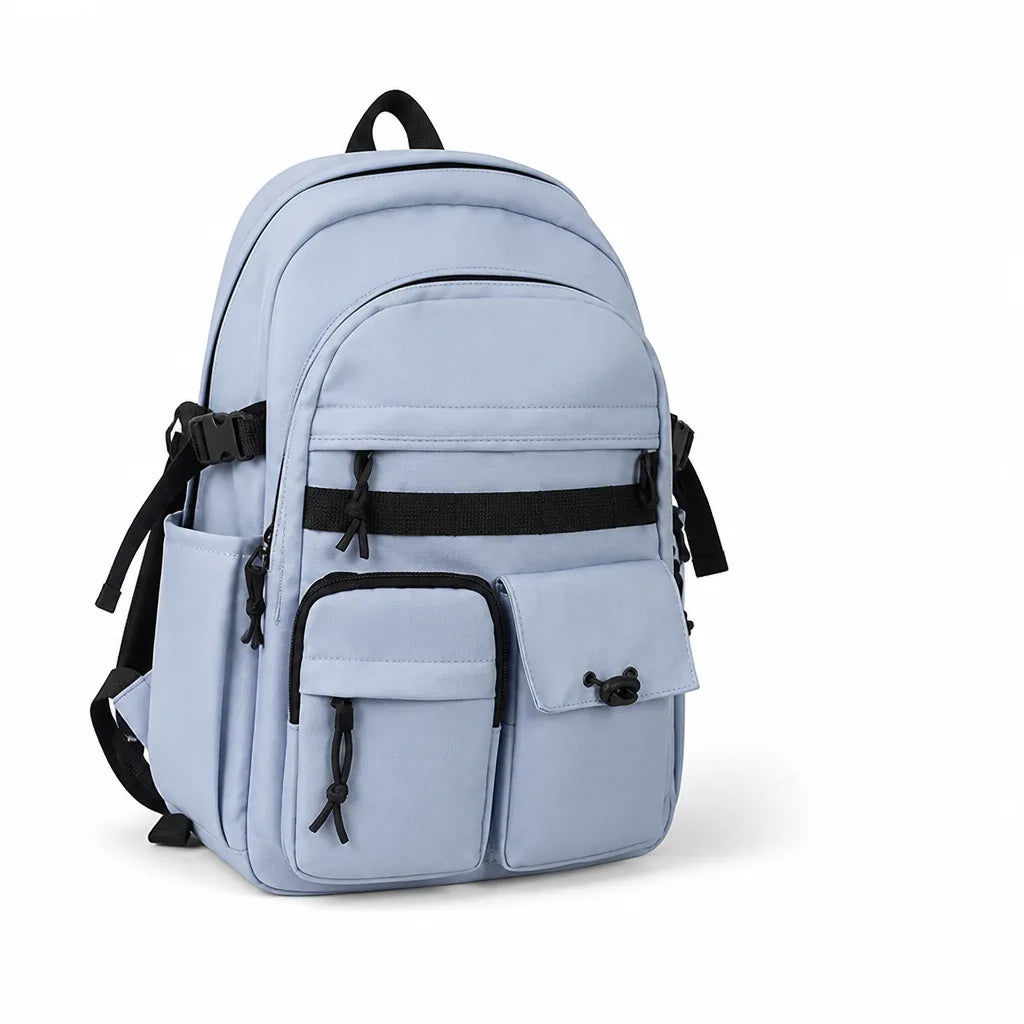 Urban Multi-Compartment Backpack With Adjustable Padded Shoulder Straps