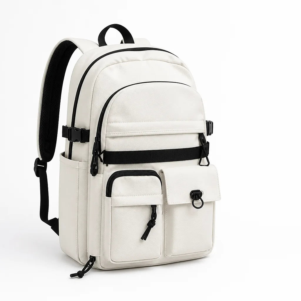 Urban Multi-Compartment Backpack With Adjustable Padded Shoulder Straps
