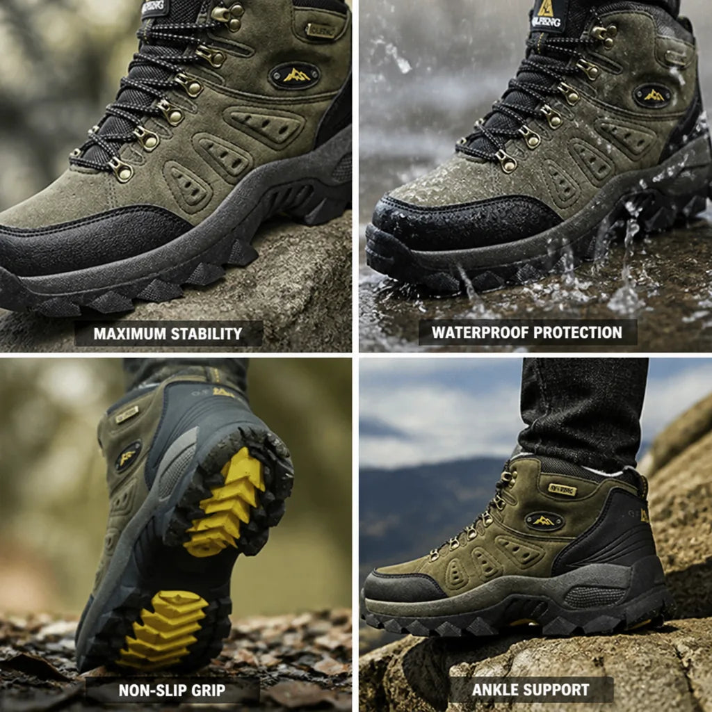 Walking Shoes Waterproof Non-Slip Sole & Ankle Support