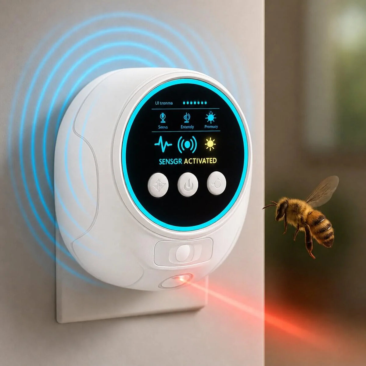 Wasp & Bee Repeller Ultrasonic Plug-In Wide Coverage