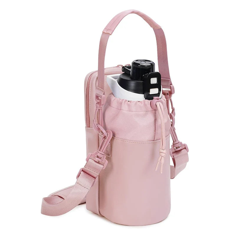 Water Bottle Carrier Insulated Adjustable Strap Wipeable Exterior