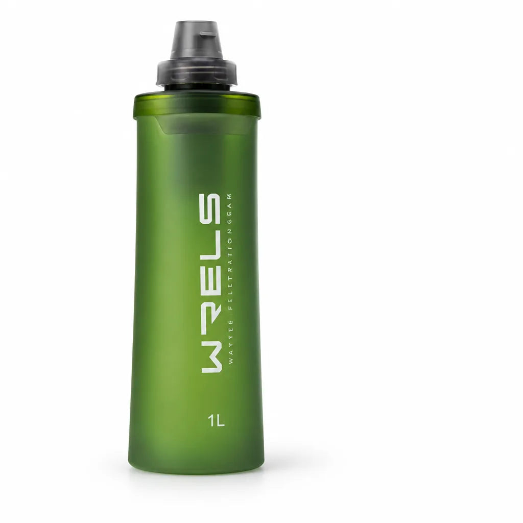 Water Bottle Collapsible Ultralight Built-In Filter