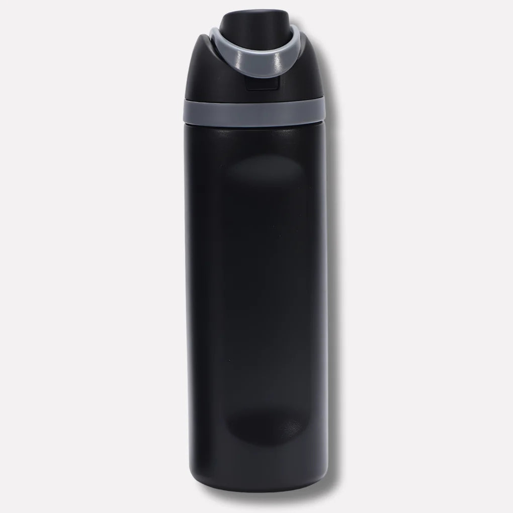Water Bottle Stainless Steel Double-Walled Leak-Proof Lid & Straw