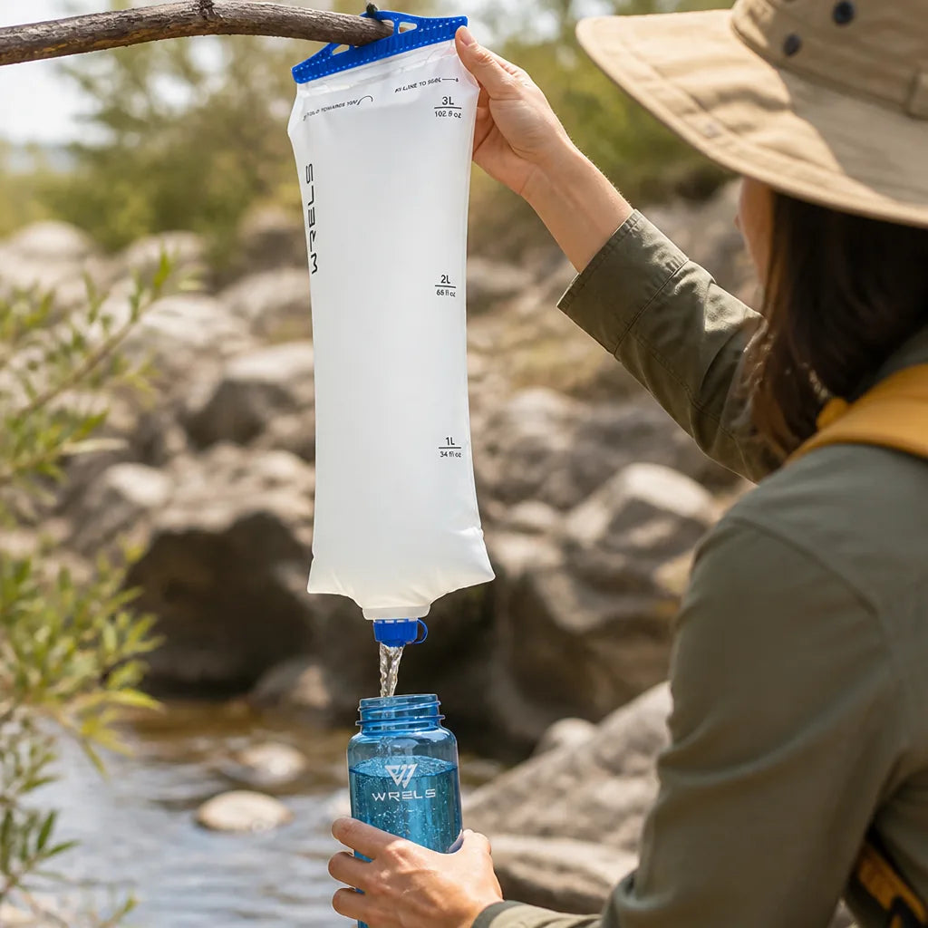 Water Filter Bag Foldable Gravity Filtration BPA-Free