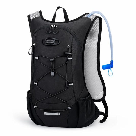 Water-Repellent Hydration Backpack with Integrated Drinking System