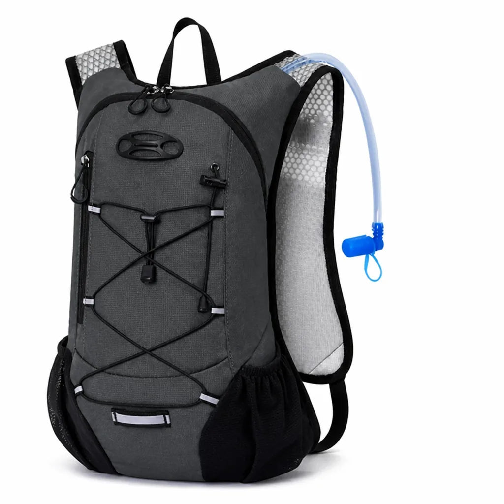 Water-Repellent Hydration Backpack with Integrated Drinking System
