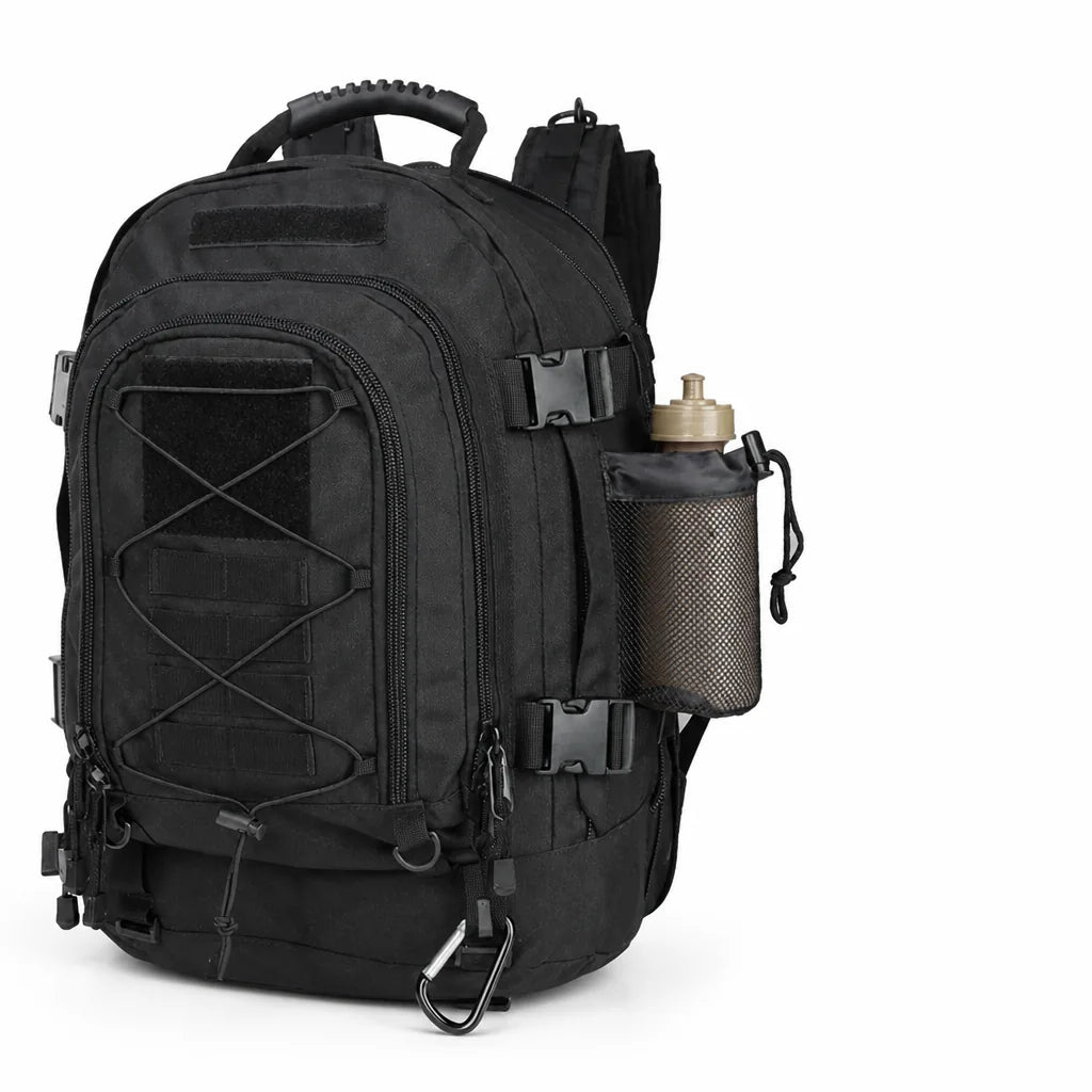 Water-Resistant Molle Backpack With Hydration Bladder Slot (60L Expandable)