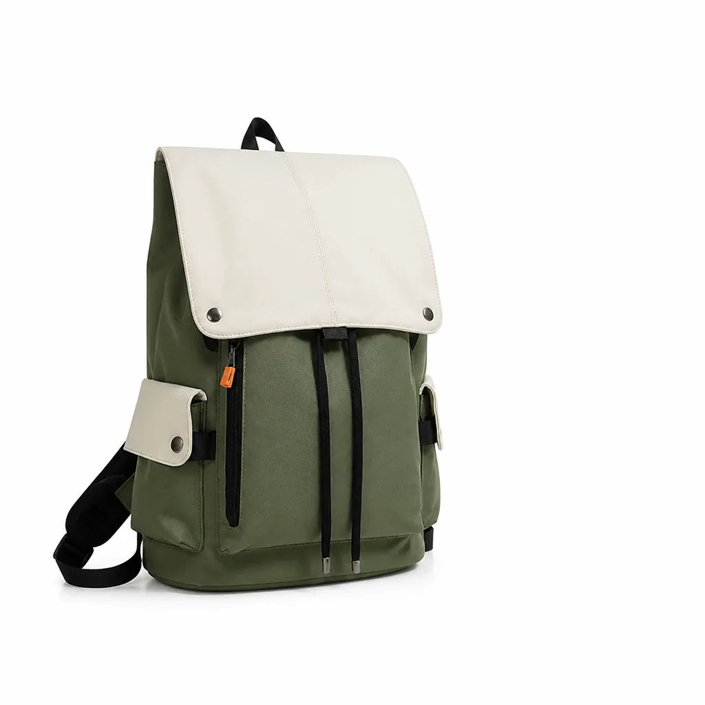 Water-Resistant Multi-Compartment Backpack with Ergonomic Straps