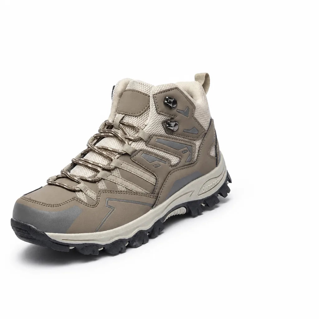 Waterproof Cushioned Heel and Traction Outsole Hiking Shoes (Unisex)
