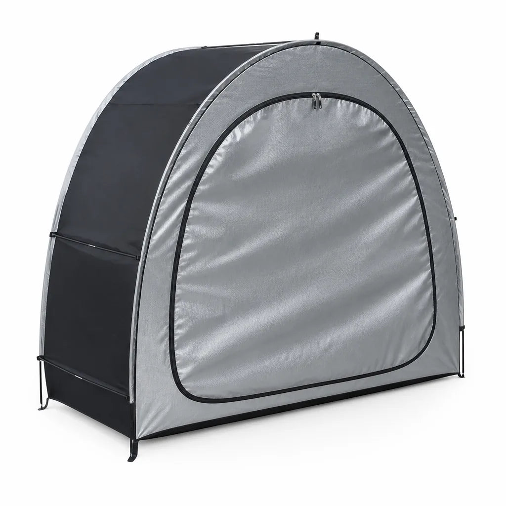 Waterproof Full-Zip Bicycle Storage Tent (Fits 2 Bikes)