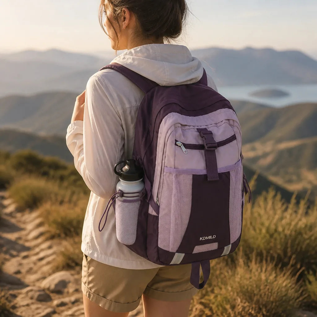 Weather-Resistant Hiking Backpack (Mesh Side Pockets)