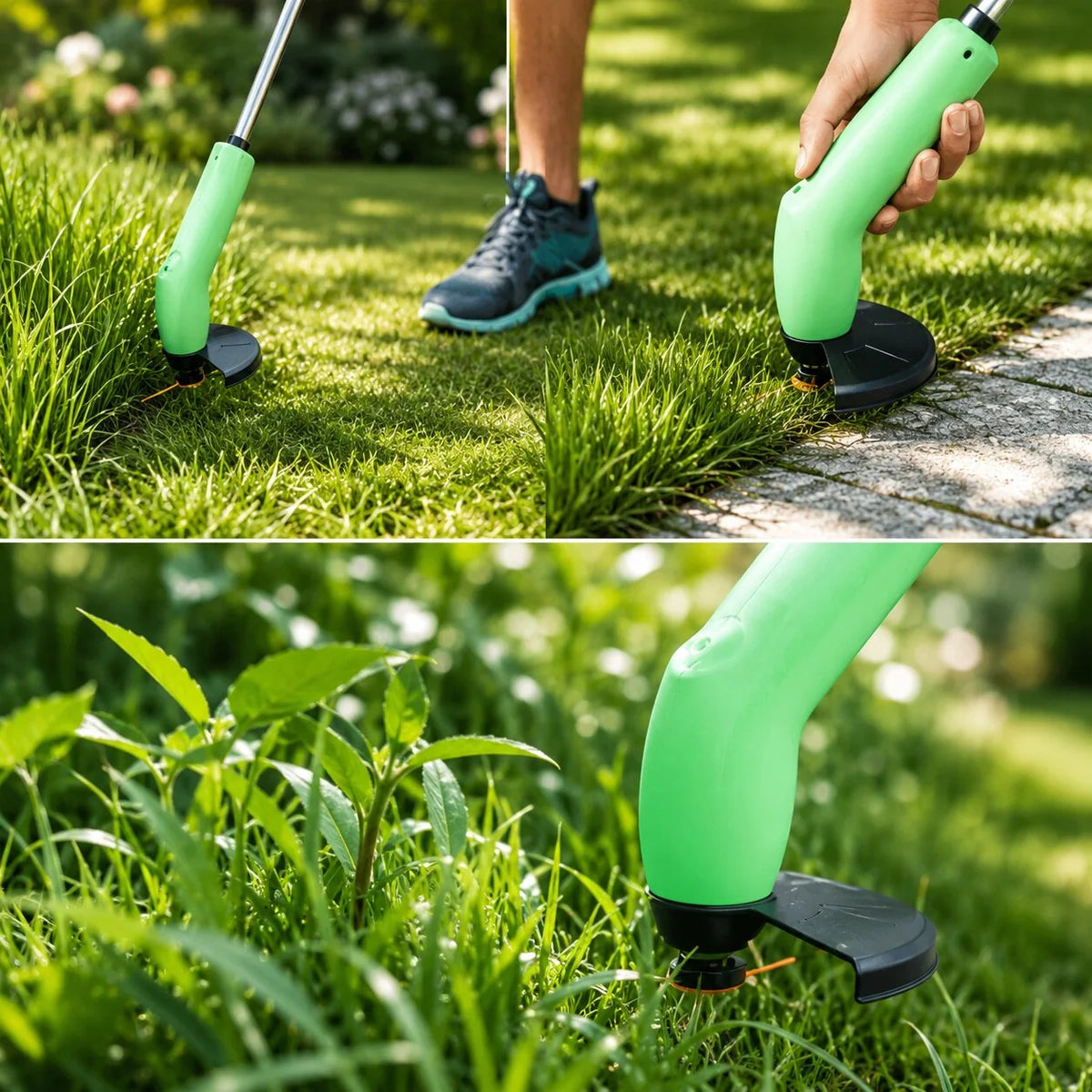 Weed Trimmer Cordless AA-Powered Extendable 63 Cm