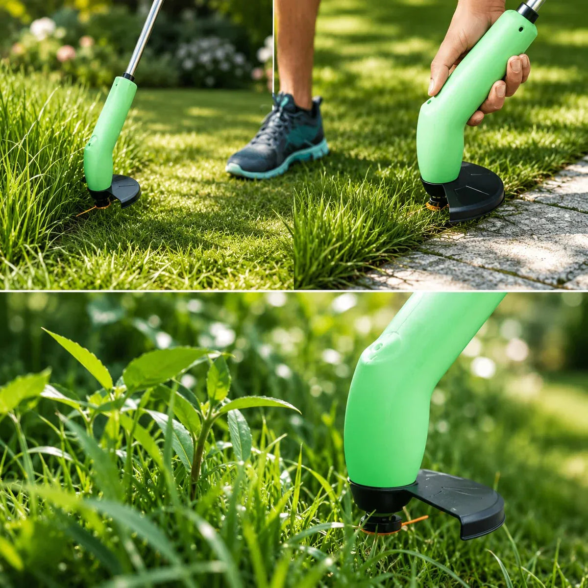 Weed Trimmer Cordless AA-Powered Extendable 63 Cm