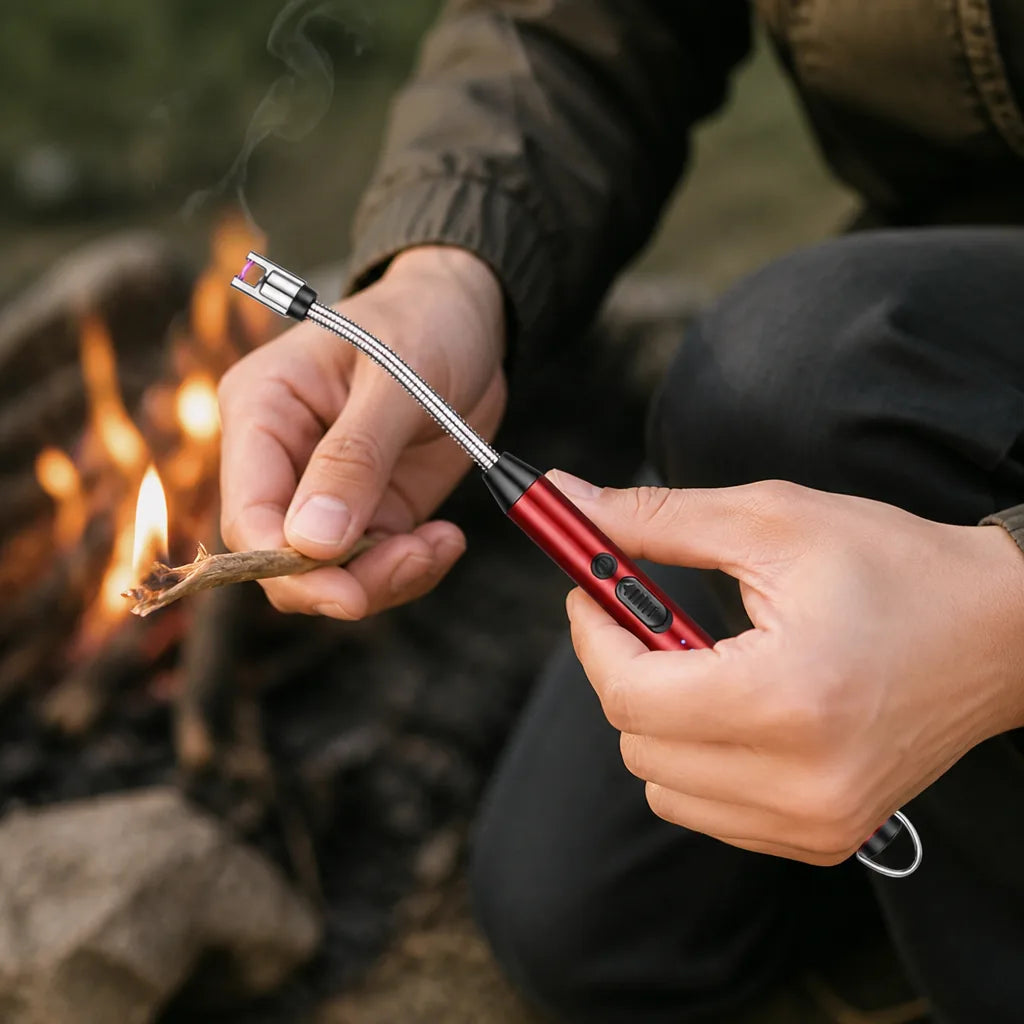 Windproof Portable Lighter With USB Cable (Camping & Travel)