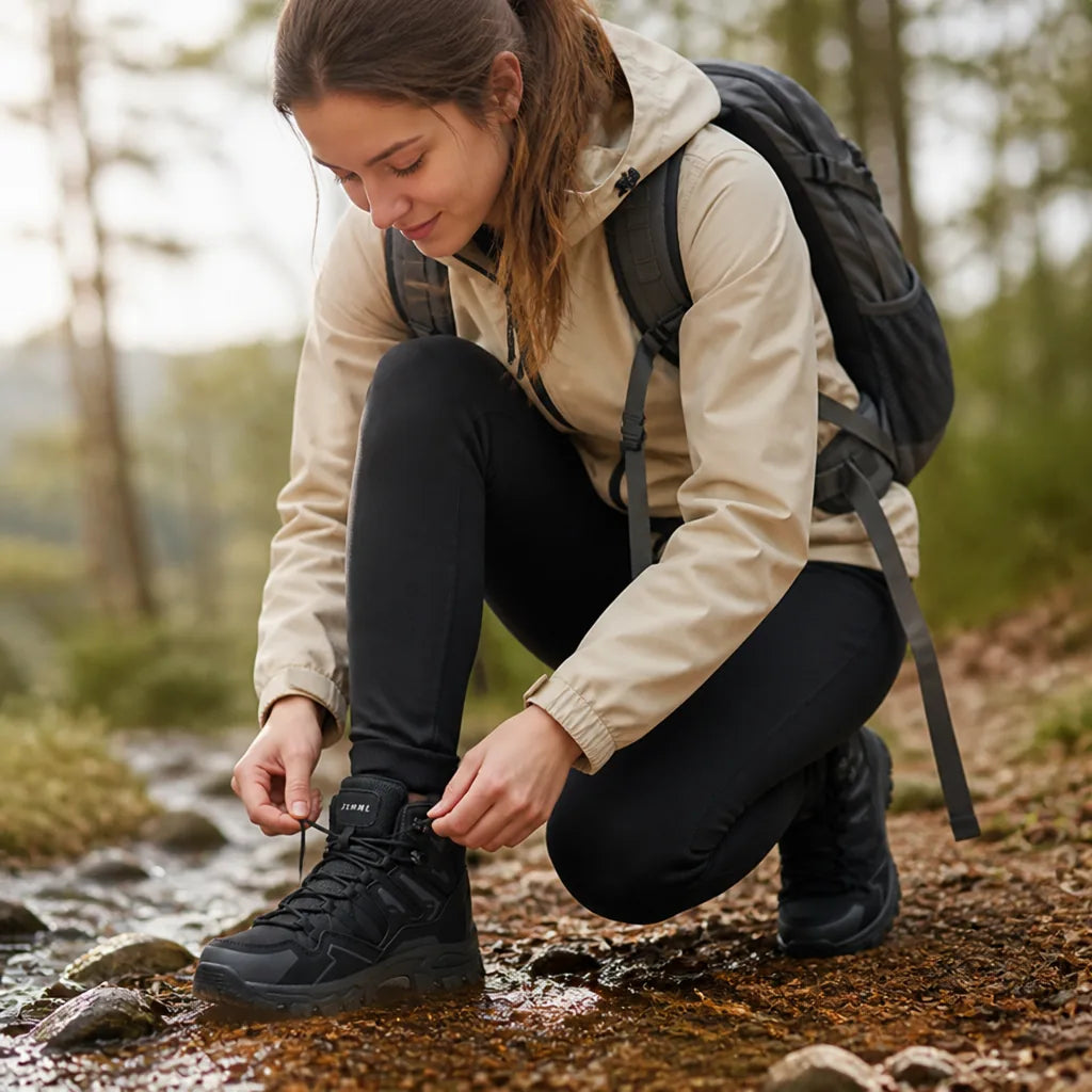 Women's Hiking Shoes Waterproof Cushioned Heel Non-Slip Sole