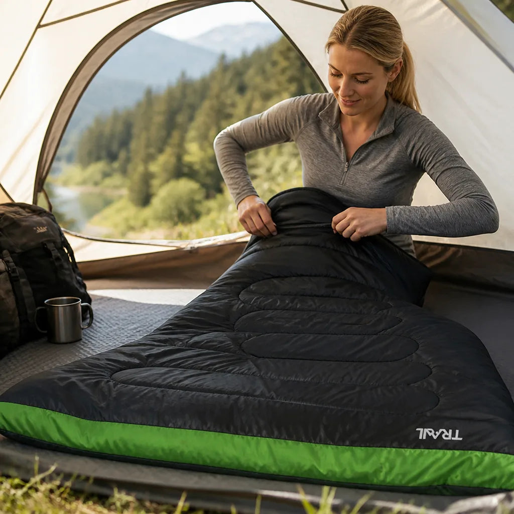 Women's Sleeping Bag Lightweight & Insulated Machine Washable