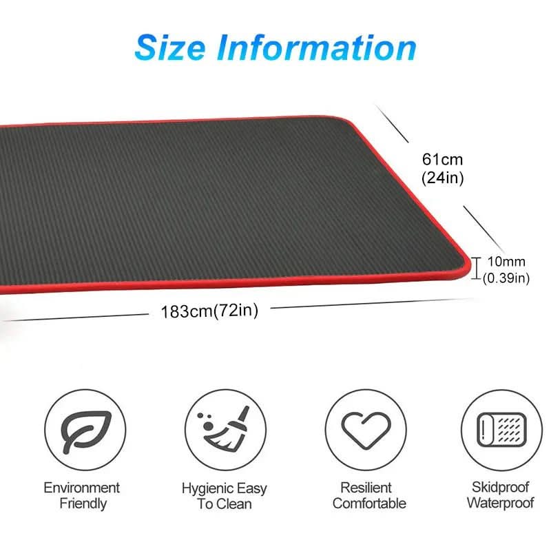 Yoga & Pilates Mat Extra-Thick Non-Slip Eco-Friendly